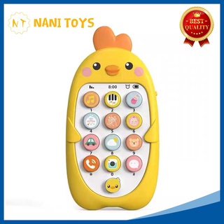 โทรศัพท์มือถือของเล่นสำหรับเด็ก มีโหมดเรียนรู้ 2 ภาษา จีน-อังกฤษ Bilingual mobile phone  smart toy, baby girl and boy