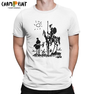 เสื้อยืดโอเวอร์ไซส์ขายดี เสื้อยืดแขนสั้น พิมพ์ลาย Pico Art Painting Don Quixote knight s Birthday Present KPlbjo30ELgfbh