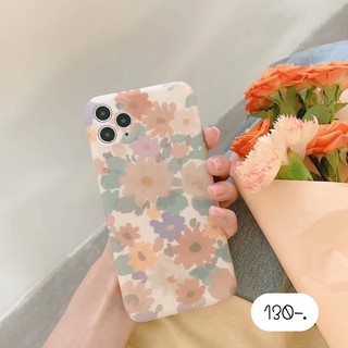 พร้อมส่ง เคสไอโฟน7-12mini🍁ดอกไม้โทนส้ม F74