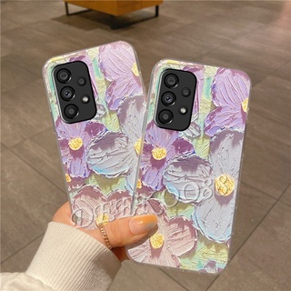 เคสโทรศัพท์มือถือ TPU นิ่ม กันกระแทก ลายดอกไม้ สไตล์โรแมนติก สําหรับ Samsung Galaxy A13 A23 LTE A33 A53 A73 A03 A03S M23 M33 S22 Ultra S22+ S21 S21+ FE 5G 4G