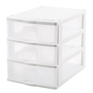 ตู้ลิ้นชัก 3 ชั้น สีขาว JCJ 2823 3 layer drawer cabinet in white color JCJ 2823