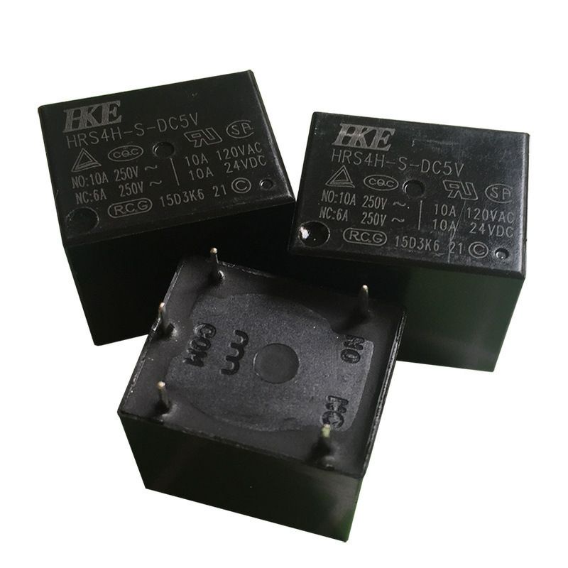 HRS4H-S-DC  24V 12V 6V 9V 5ขา รีเลย์ Relay  รีเลย์ 5ขา 10A  ขาลงปริ้น ขนาด 15x18x15 มิล มี 3V 5V 6V 