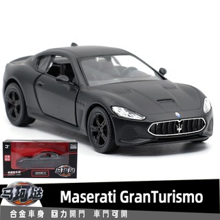 โมเดลรถสปอร์ตอัลลอย RMZ Maserati GranTurismo MC ขนาด 1:36 สีดํา สําหรับตกแต่งบ้าน