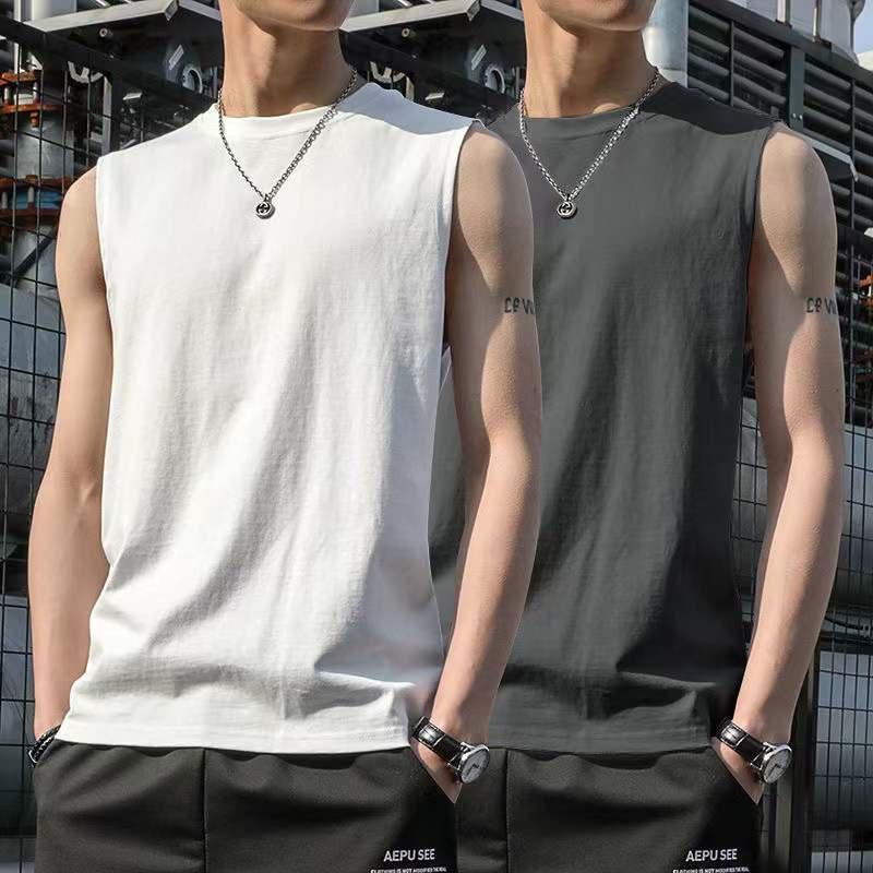 【COD&พร้อมส่ง】เสื้อกล้ามผู้ชาย ไมโครไฟเบอร์ ธรรมดา เสื้อกล้ามกีฬา ลําลอง แขนกุด
