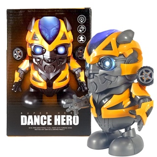 DANCE HERO บับเบิ้ลบีเต้นได้ ตุ๊กตาหุ่นยนต์เต้น ซุปเปอร์ฮีโร่เต้น มีเสียง มีไฟ เทห์มากๆ ใหม่ล่าสุด Super Hero Dance Hero