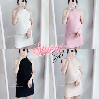 SWEET SET - SHP_HAPPY ลดเหลือ 455 ใส่โค้ด SHPHPY8 ชุดเซทคอเต่ากระโปรงน่ารักๆ ใส่ไปคาเฟ่หรือไปเดท ได้หลายโอกาส💖🖤
