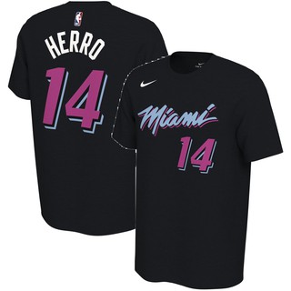 เสื้อยืด พิมพ์ลาย Nba Miami Heat Drifit Home Basketball สําหรับผู้ชาย 14 Tyler Herro