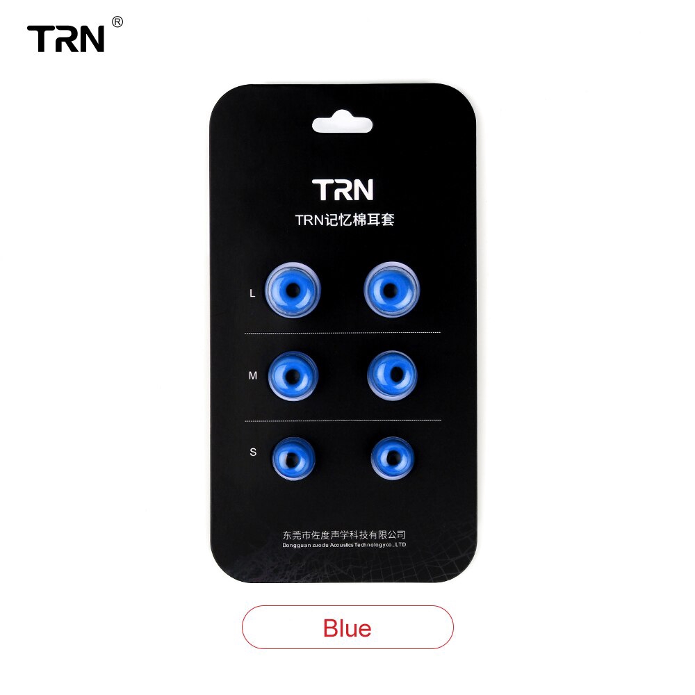 Trn แผ่นโฟมตัดเสียงรบกวน S/M/L 4.5มม. T400 สําหรับหูฟัง 3 คู่ Memory Foam Eartips For In Ear Earphone Earbud Ear Cushions