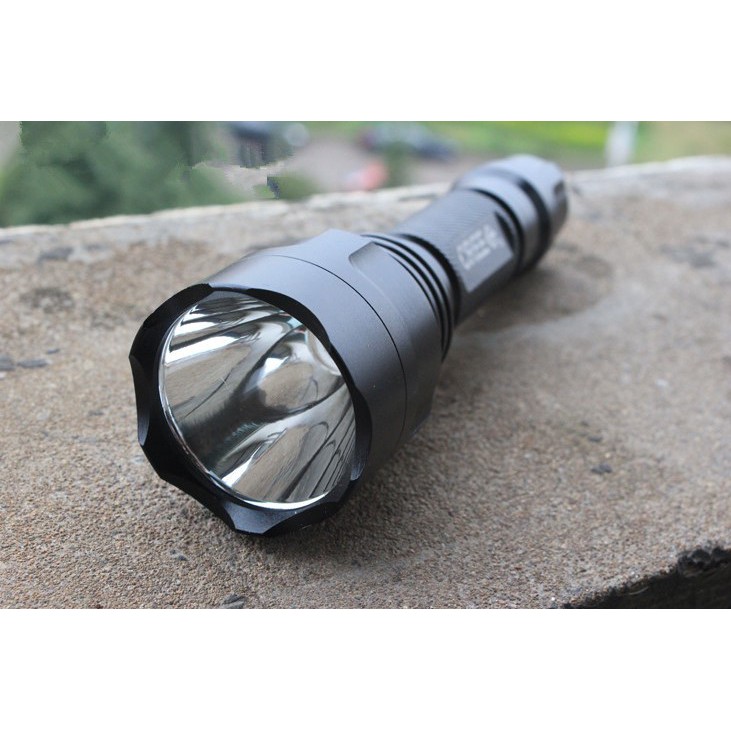 ไฟฉายแรงสูง UltraFire C8 CREE XM-L2 LED 5-Mode Aluminum Flashlight