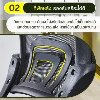 💥ราคาถูกที่สุด💥 Office Chair เก้าอี้สำนักงาน ปรับระดับ ราคาถูก ออฟฟิศ ทำงาน สีดำ ขาไนล่อน B01 เก้าอี้ BG
