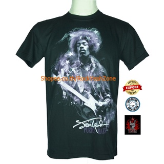 เสื้อวง Jimi Hendrix เสื้อไซส์ยุโรป จิมิ เฮนดริกซ์ PTA1115 เสื้อยืดแฟชั่นวงดนตรี