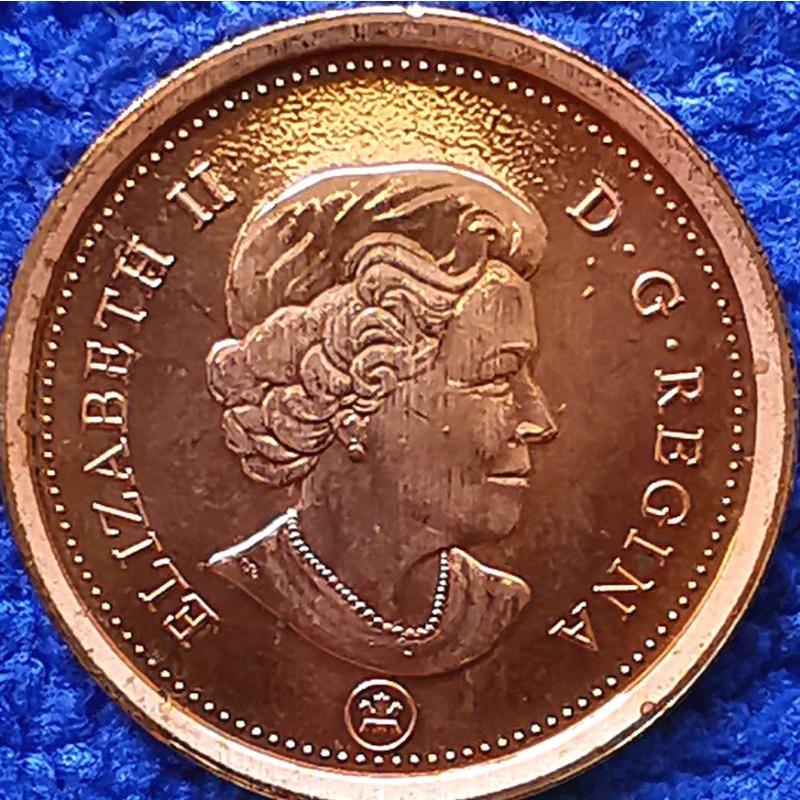 เหรียญ​ แคนาดา​ Canada, 1 Cent, (4th portrait)​, #1695T, ไม่​ผ่าน​ใช้​ UNC