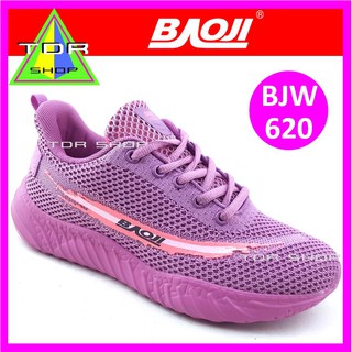 BAOJI BJW 620 รองเท้าผ้าใบผู้หญิง สีม่วง