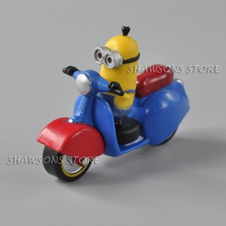 ของเล่นตัวละครในภาพยนตร์ Despicable Me Minions Kids Toy Kevin Figure In Scooter Vespa