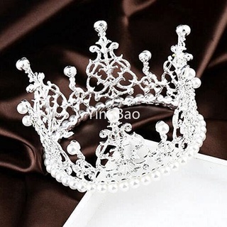 Queen Tiara มงกุฎ ประดับคริสตัล สําหรับตกแต่งเค้กวันเกิด งานแต่งงาน