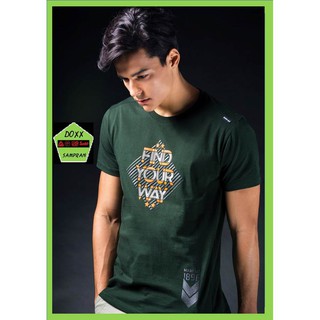 Miami bay  เสื้อคอกลม ชาย รุ่น Find your way สีเขียวแก่