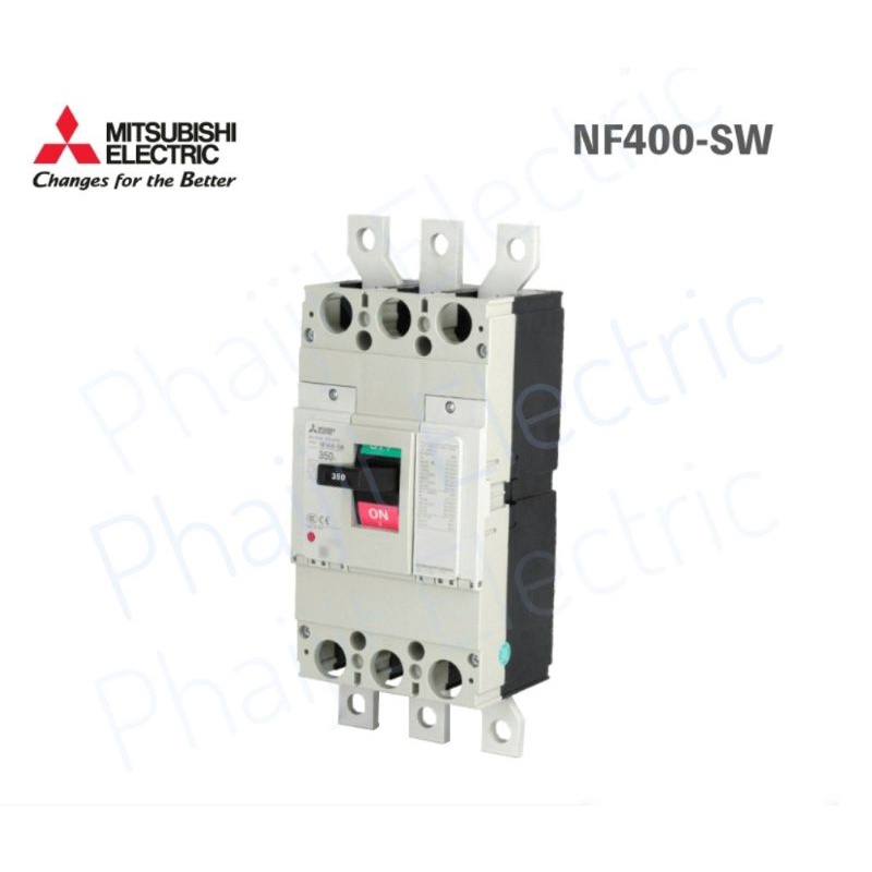 MITSUBISHI MCCB NF400-SW สวิทซ์ตัดตอนอัตโนมัติ เซอร์กิตเบรกเกอร์ 2P -400A Moulded Case Circuit Break