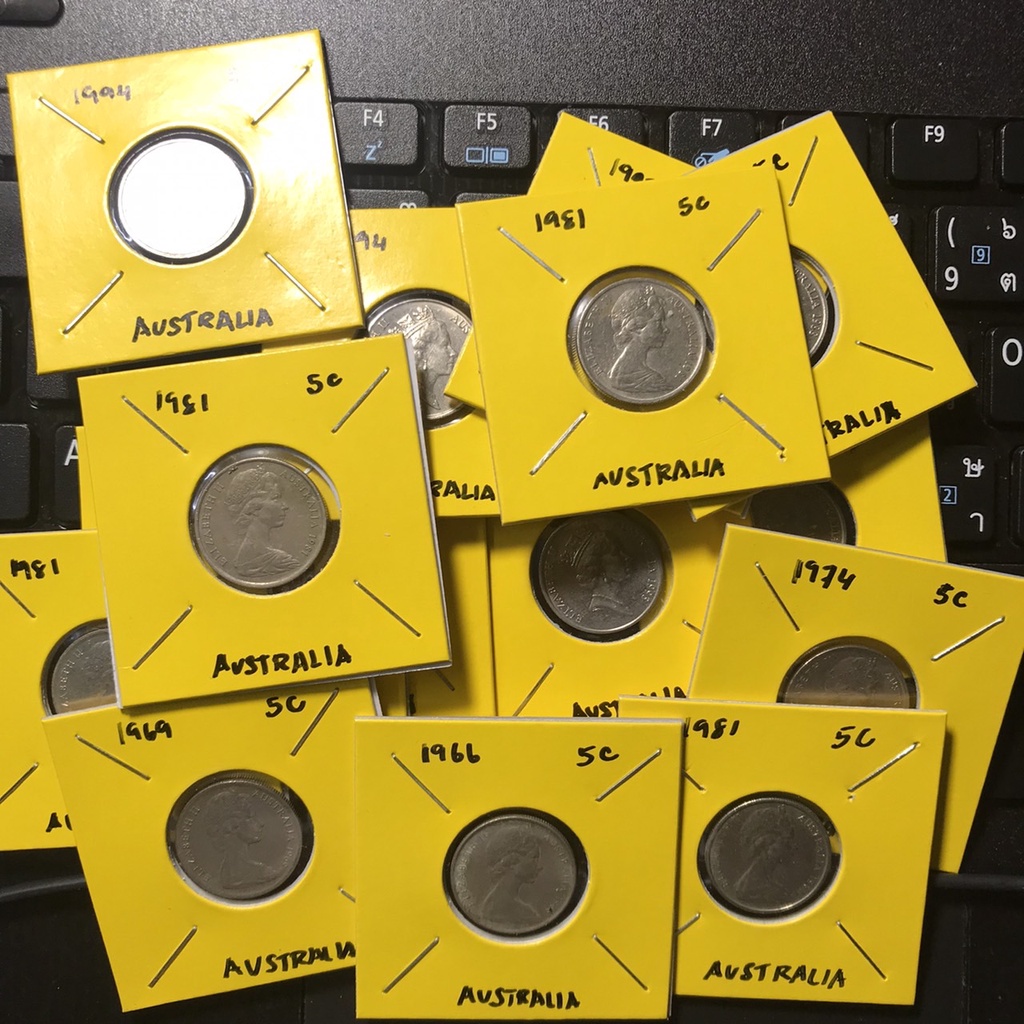ปี1966-1997 ออสเตรเลีย 5 CENTS เหรียญสะสม เหรียญต่างประเทศ เหรียญเก่า หายาก ราคาถูก