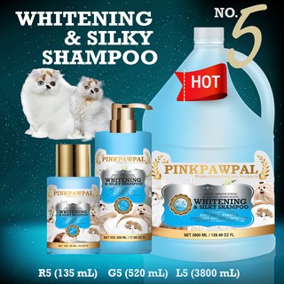 L5: แชมพูสูตรขนนุ่มสว่างสดใส (Whitening &amp; Silky Shampoo ) ขนาด 3800ml