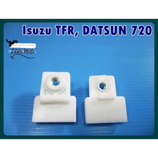 ISUZU TFR DATSUN 720 GLASS RAIL CLIP SET PAIR // กิ๊บรางกระจกอีซูซุ กิ๊บรางกระจกนิสสัน พลาสติกอย่างดี สีขาวขุ่น