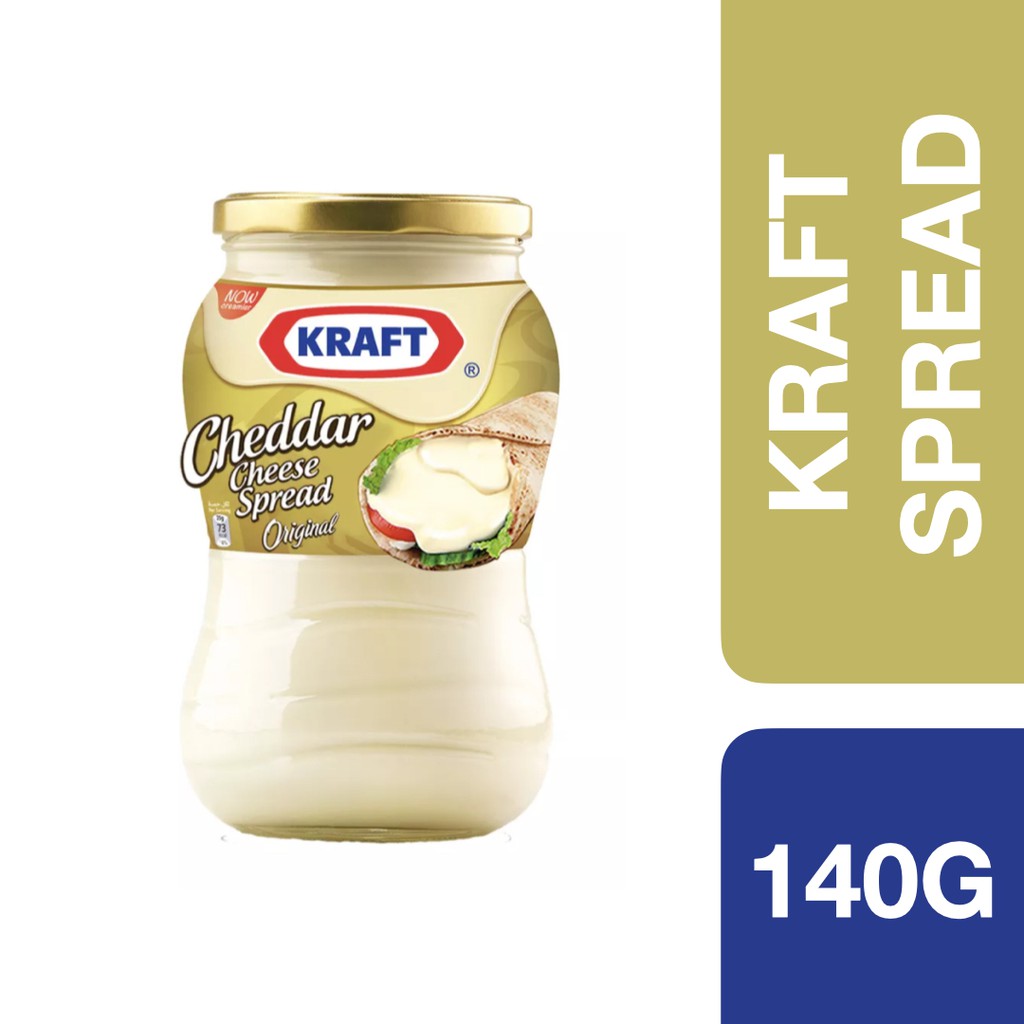 Kraft Cheddar Cheese Spread 140g ++ คราฟท์ เชดด้าชีสสเปรด 140 กรัม