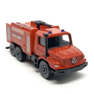 Majorette - Mercedes Benz Zetros - Brandweer Natherlands Fire Truck - Red Color / scale 1/87 (3 inches) no Package