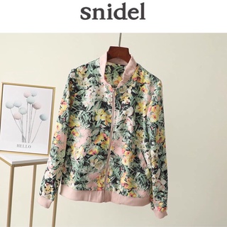 เสื้อคลุมลายดอก เสื้อนอก 🍂แบรนด์ ✨SNIDEL✨แท้💯% (JK511)