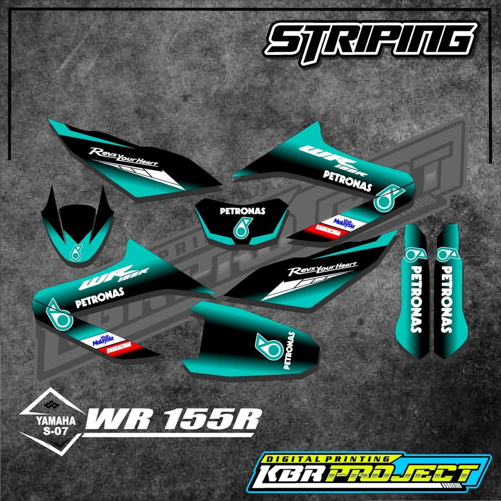 สติ๊กเกอร์ WR 155R WR 155R แถบ YAMAHA สติ๊กเกอร์รถมอเตอร์ไซด์ variation Racing S-07