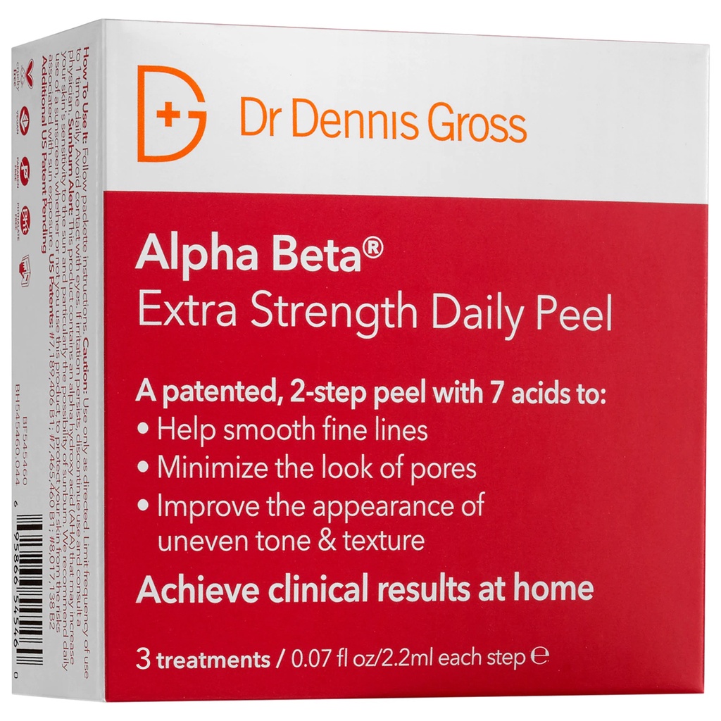 พร้อมส่ง ของแท้ Dr Dennis Gross Skincare Alpha Beta Extra Strength Daily Peel (3/5/10 treatments)