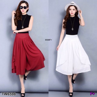 (6598) Set 2 ชิ้น เสื้อแขนกุด คอปีน สีพื้นเรียบ