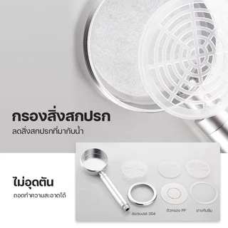 ฝักบัวอาบน้ำ แรงดันสูง ทำจากสแตนเลส 304 เพิ่มแรงดัน พร้อม packaging มีแบบครบเซท และเฉพาะ หัวฝัก