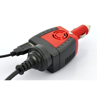 อะแดปเตอร์แปลงไฟรถยนต์ 12VDC เป็นไฟบ้าน 220VAC ขนาด 150วัตต์ 150W