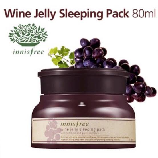 Innisfree Wine jelly sleeping pack 80 ml. Shopee Thailand