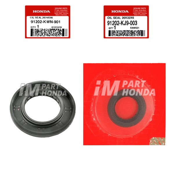 919202-KWN-901 91202-KJ9-003 ซีลซ้าย 26X45X6 & PULLEY AXLE SEAL 20X32X6 VARIO 125