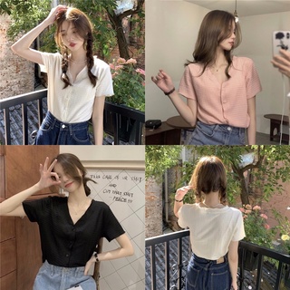 ttshop🌟พร้อมส่ง🌟 เสื้อผู้หญิง เสื้อเชิ้ตผู้หญิง เสื้อเชิ้ตเกาหลีผู้หญิง 2022 ใหม่