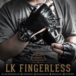 ถุงมือ  L&amp;K FINGERLESS GLOVES (ขายดี) By Life and Kustom