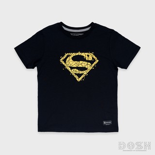 DOSH KIDS:BOYS T-SHIRTSเสื้อยืดคอกลม แขนสั้น เด็กผู้ชาย SUPERMAN สีดำ รุ่น ESBT5009