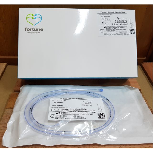 สายให้อาหารซิลิโคน อย่างดี เบอร์ 16 , 18 Fortune Medical ng tube ราคาส่ง