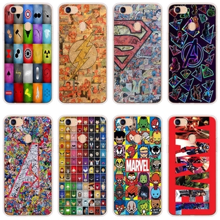 OPPO A39 A57 Reno 2 A12 A83 F5 F7 A73 Case TPU Soft Silicon Protecitve Shell Phone casing Cover Marvel Avengers logo