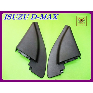 ISUZU D-MAX (RH&amp;LH) RIGHT&amp;LEFT SIDE VIEW MIRROR CORNER TRIANGLE FENDER "BLACK" // พลาสติกปิดหูช้าง ซ้าย-ขวา ดีแม็ก สีดำ