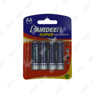 ถ่านก้อน อัลคาไลน์ AA 1.5V R6 Pairdeer Alkaline แบตเตอรี่ 4ก้อน