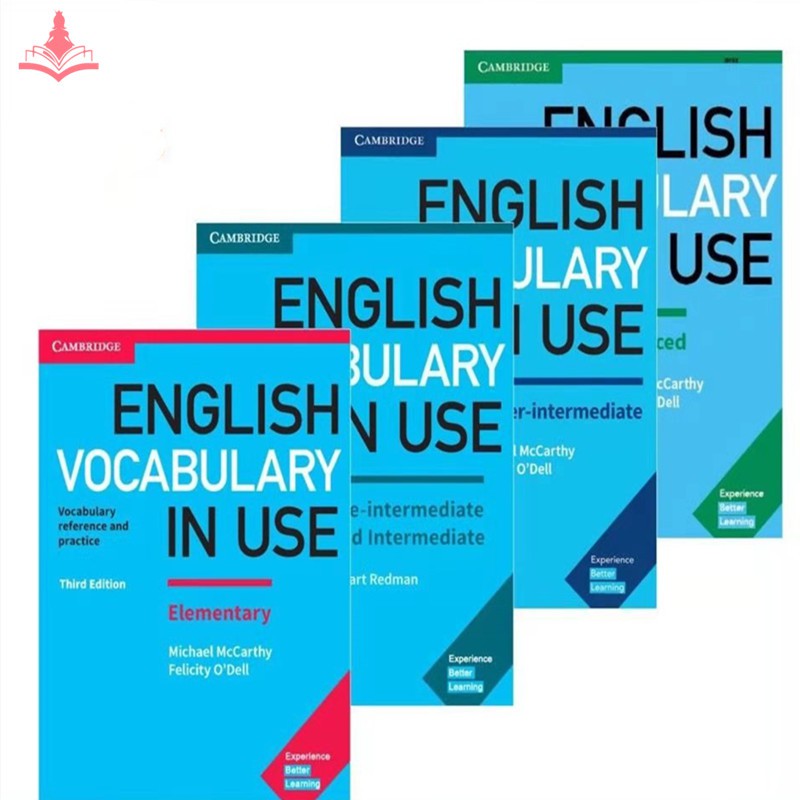 หนังสือเรียนคำศัพท์และไวยากรณ์ภาษาอังกฤษของเคมบริดจ์และหนังสือแบบฝึกหัดสำหรับเด็ก—Students Children's Early Learning Color Textbook Workbooks Exercise Book “Cambridge English Vocabulary in Use Elementary Intermediate Advanced ”