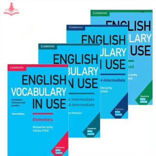 หนังสือเรียนคำศัพท์และไวยากรณ์ภาษาอังกฤษของเคมบริดจ์และหนังสือแบบฝึกหัดสำหรับเด็ก—Students Childrens Early Learning Color Textbook Workbooks Exercise Book “Cambridge English Vocabulary in Use Elementary Intermediate Advanced ”