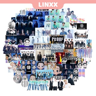 Linxx สติกเกอร์ ลาย BTS PROOF กันน้ํา สําหรับติดตกแต่งอัลบั้มรูปภาพ ไอดอล 100 ชิ้น