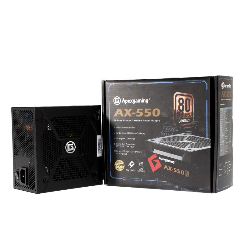 PSU (80+ Bronze) Apexgaming AX 550W.