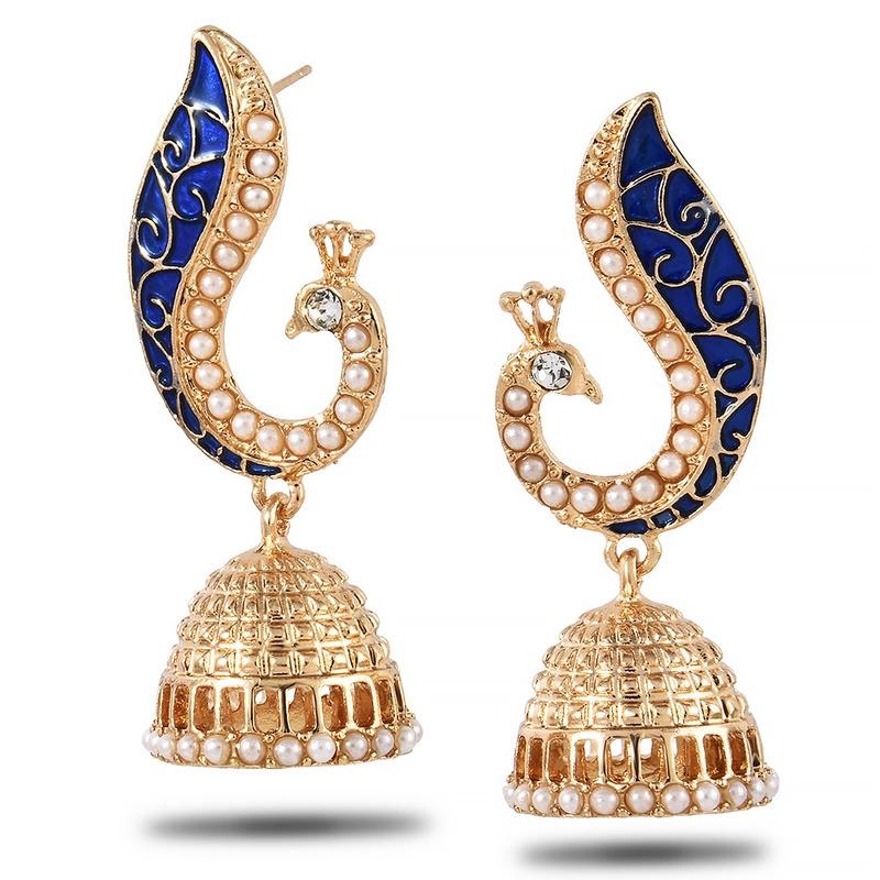 Women Retro Indian Peacock Drop Earrings Gypsy Jewelry Gifts