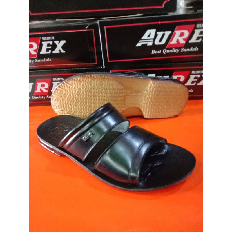 Can Aurex ORIGINAL MEN& 39;S LEATHER SANDALS แท้100%