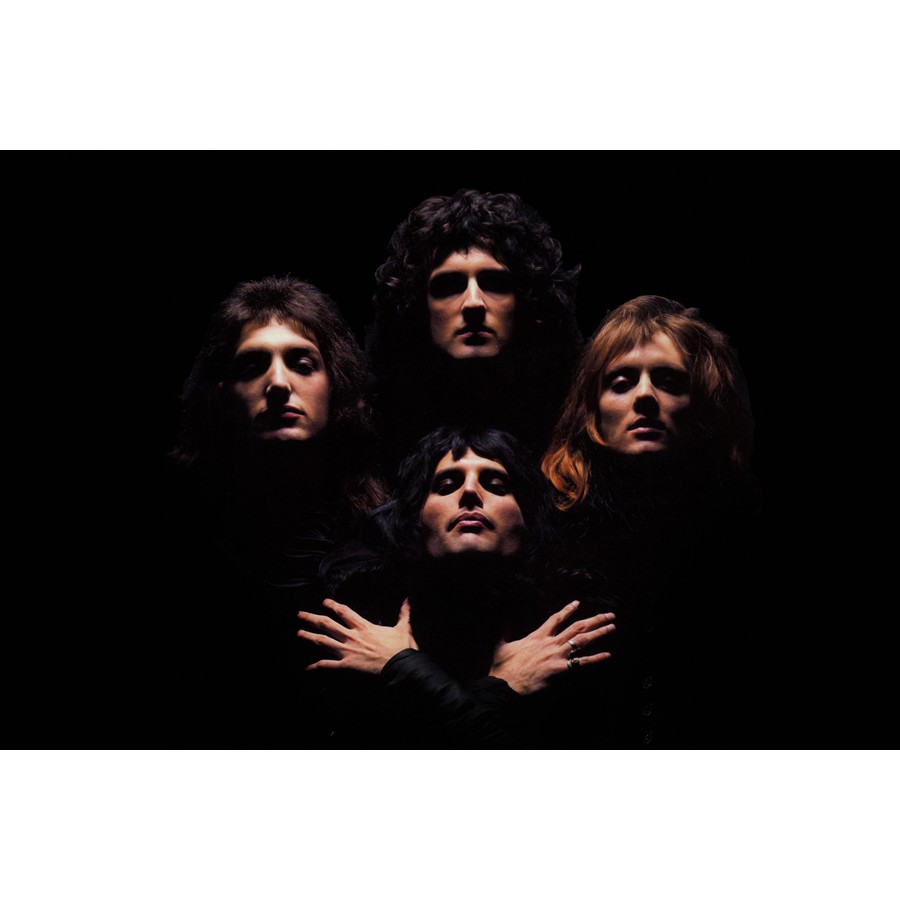 โปสเตอร์ วง ควีน Queen Freddie Mercury เฟรดดี เมอร์คูรี วงร็อก Rock Music Band Poster รูปภาพ ภาพถ่าย