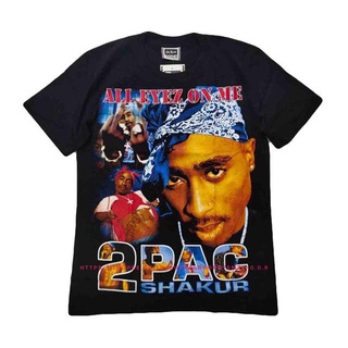 เสื้อยืดโอเวอร์ไซส์🔥 เสื้อวง 2Pac Hip Hop T-shirt เสื้อยืดวง 2Pac Tupac Rapper 🔥S-4XL