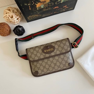 หนังแท้ทั้งใบ💯% GUCCI Neo Vintage GG Supreme belt bag งานเทียบแท้1:1 เกรดสูงที่สุด